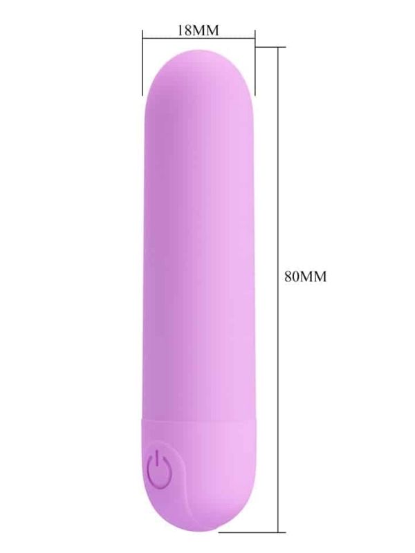 Stefan Mini Massager Bullet Vibratör Mor