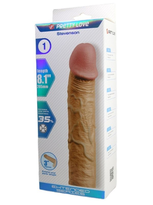 Stevenson Gerçek Hissiyatlı Uzatıcı Penis Kılıfı