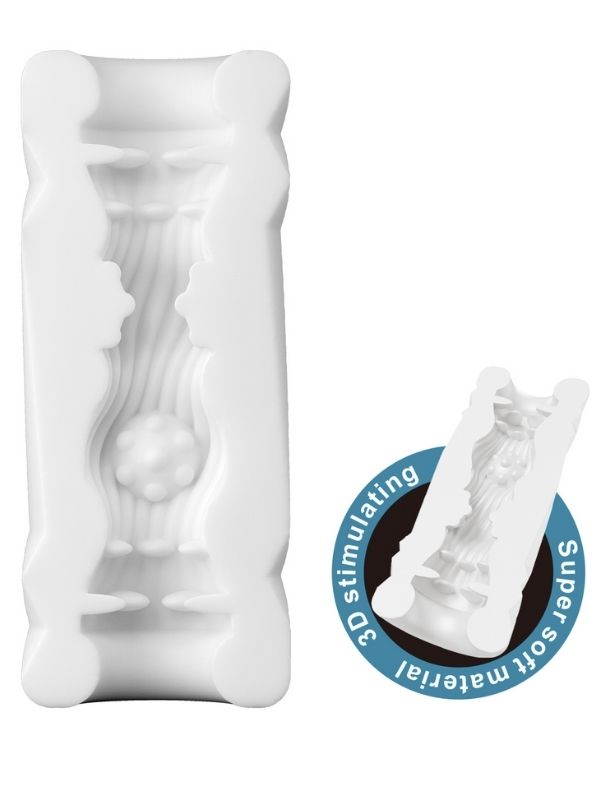 Super Soft Material 3d Stimulating Jade Kola Kutusu Şeklinde Mastürbatör