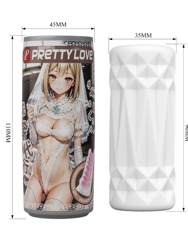 Super Soft Material 3d Stimulating Kiko Kola Kutusu Şeklinde Mastürbatör