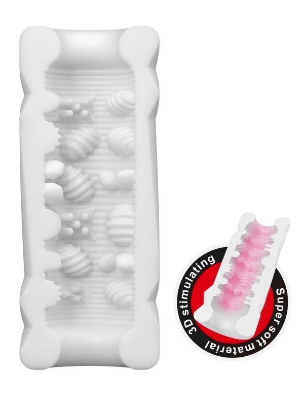 Super Soft Material 3d Stimulating Kola Kutusu Şeklinde Mastürbatör