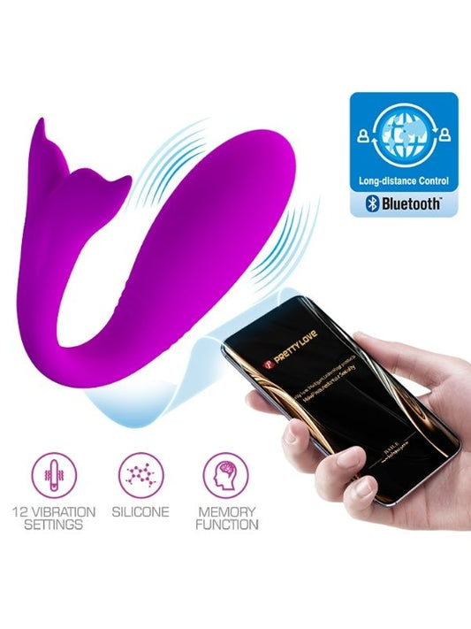 Telefon Kontrollü Balina Kuyruklu 12 Titreşim Modlu Modern Vibratör