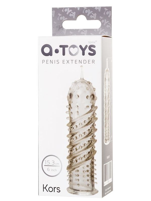 Tırtıklı Şeffaf Penis Kılıfı 15,3 cm
