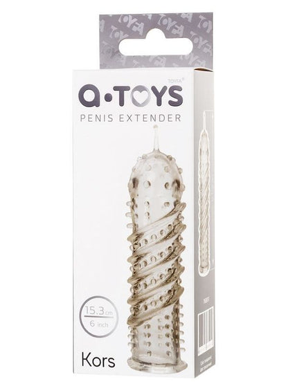 Tırtıklı Şeffaf Penis Kılıfı 15,3 cm