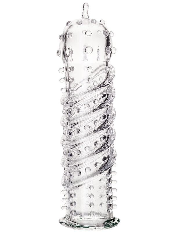 Tırtıklı Şeffaf Penis Kılıfı 15,3 cm