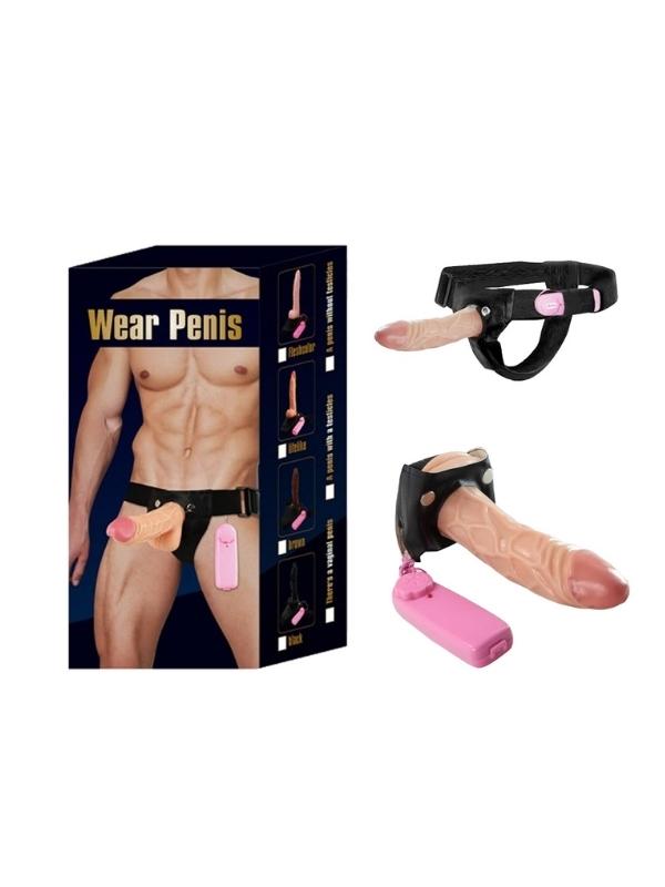 Titreşimli Belden Bağlamalı Realistik Penis Wear
