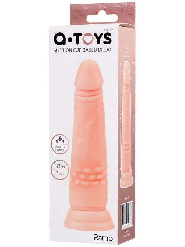 Vantuzlu Realistik Dildo TPE Ten 18 cm