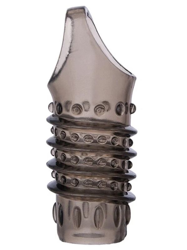 XLover Penis Extender Kılıfı TPE Siyah Şeffaf 7.5 cm