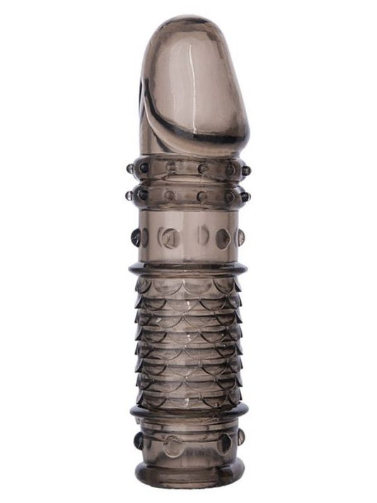 XLover Penis Kılıfı TPE Siyah Şeffaf 13,5 cm
