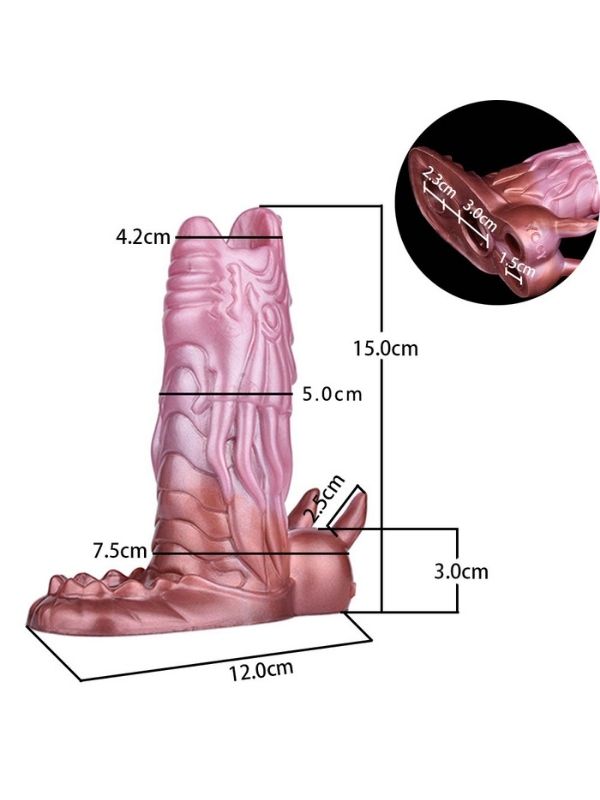 Yaratık Şeklinde Penis Kılıfı Model no: YC-2221