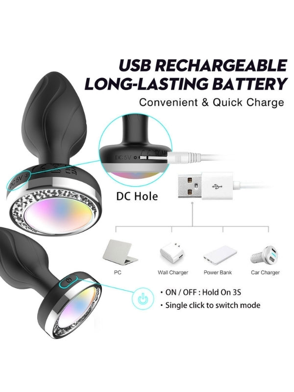 Ycxydr Telefon Kontrollü Titreşimli Anal plug