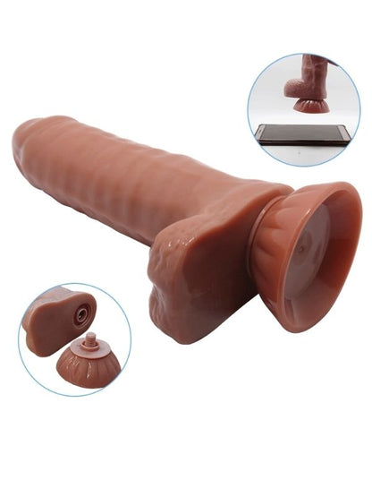 Yeni Nesil Çift Katmanlı 18,5 cm Realistik Dildo