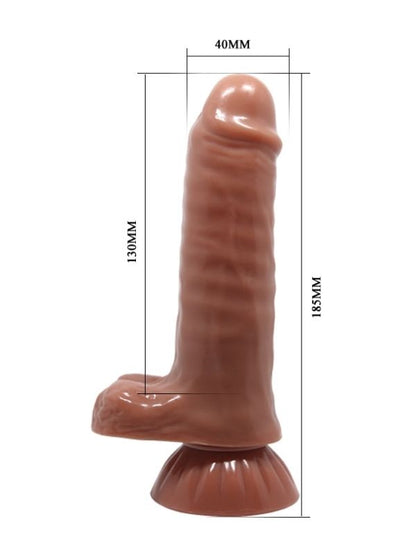 Yeni Nesil Çift Katmanlı 18,5 cm Realistik Dildo