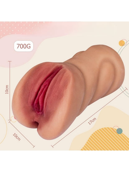 Yeni Nesil Gerçekçi Çift Girişli Anal Vajinal Melez Mastürbatör