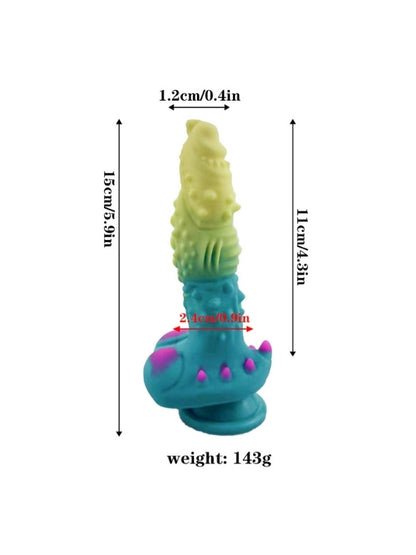 Yeşil Mavi Canavar Dildo Model 2