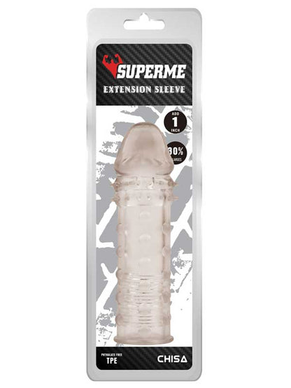 Extra Texture Sleeve Tırtıklı Penis Kılıfı - Gri
