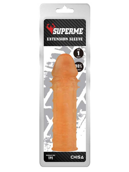 Extra Texture Sleeve Tırtıklı Penis Kılıfı - Ten Rengi