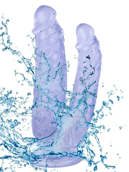 Noctis 19cm Mor Çiftli Dildo No:76