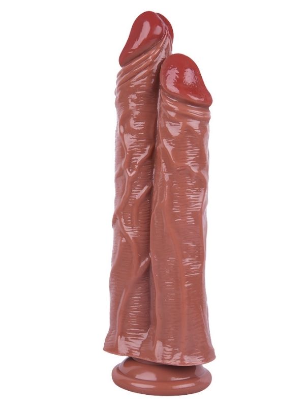 Noctis 26,5cm Kahverengi Çiftli Dildo No:111