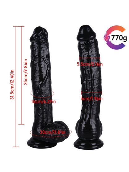Noctis 31,5cm Siyah Realistik Dildo No:169