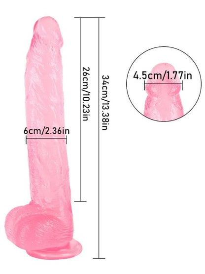 Noctis 33cm Pembe Realistik Dildo No:154